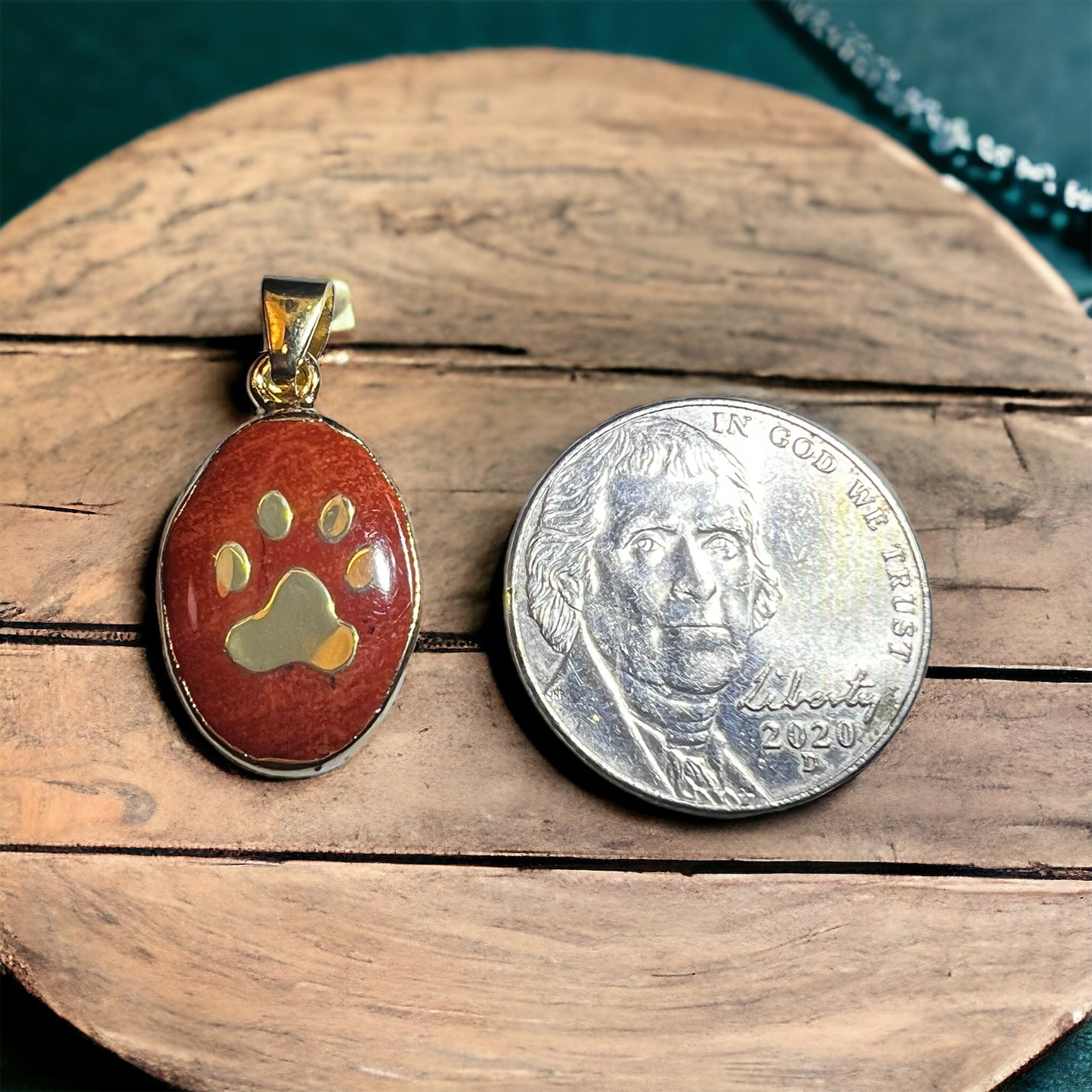 Crystal Pet Drop Pendant