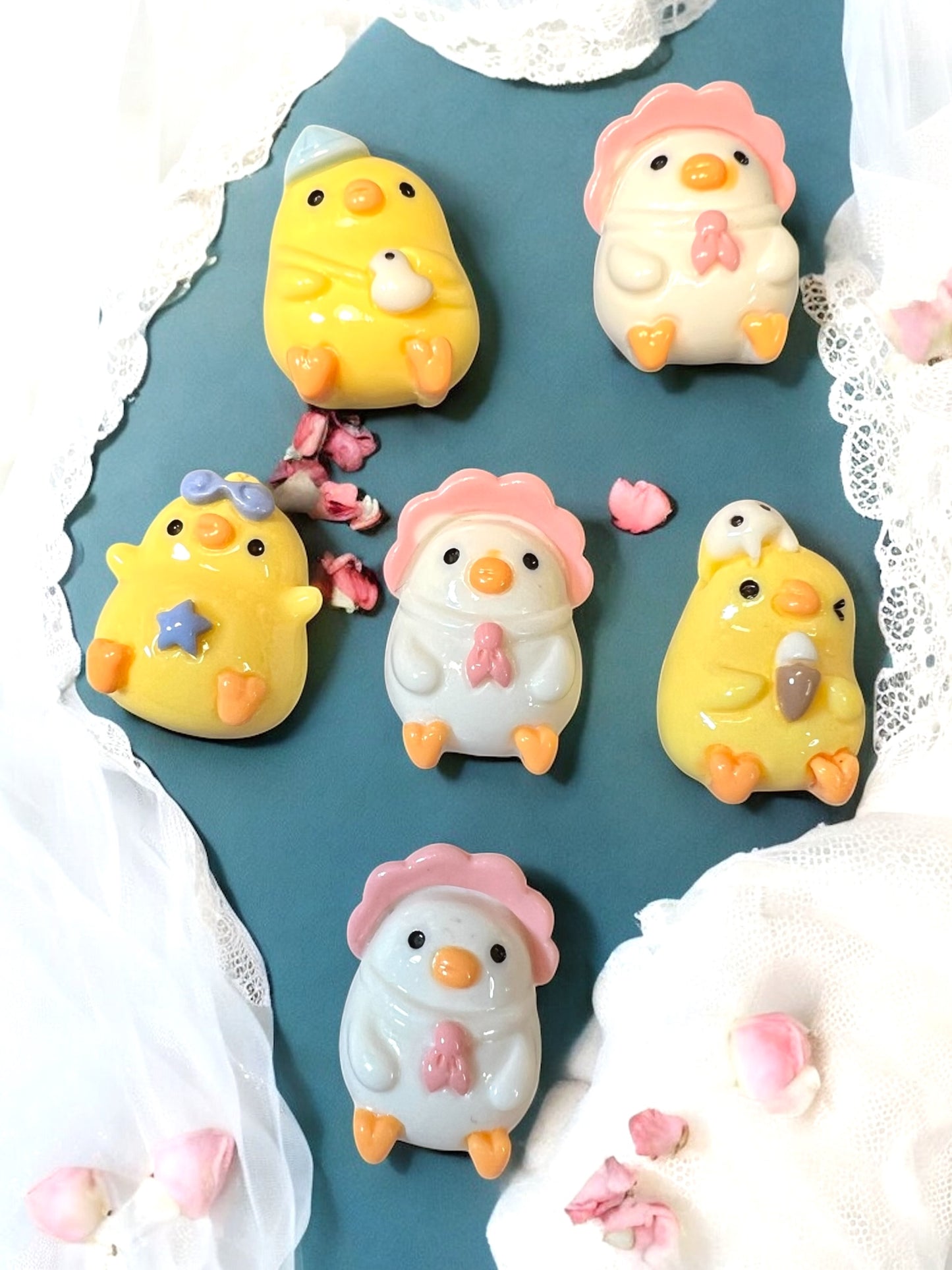 Resin Flat-back Ducky Charms(Lot of 5) Beads For DIY Projects