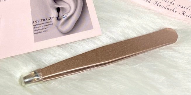 TWEEZERS used to apply Ear Seeds