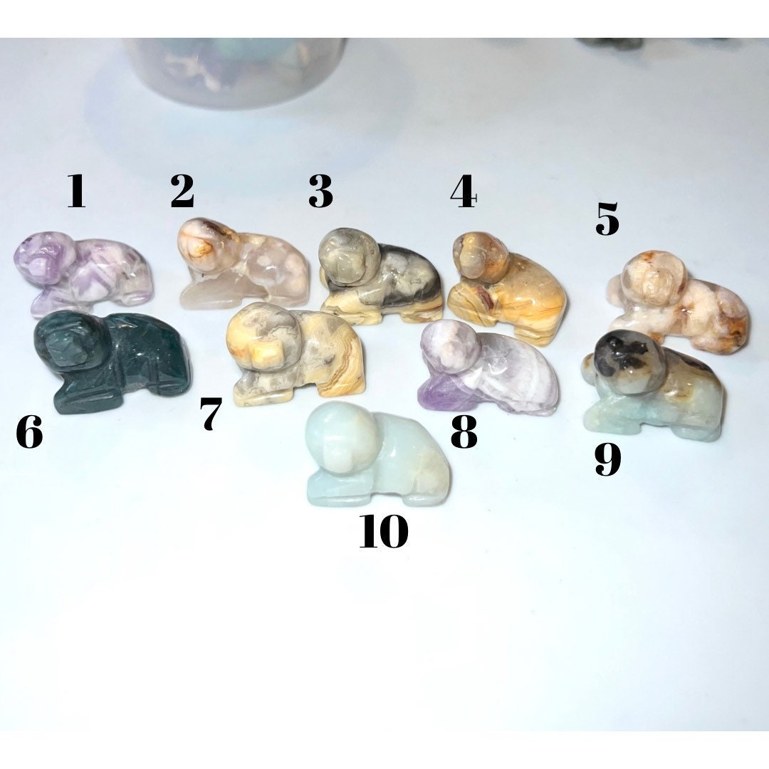 Sea Lion mini Natural Stone carvings