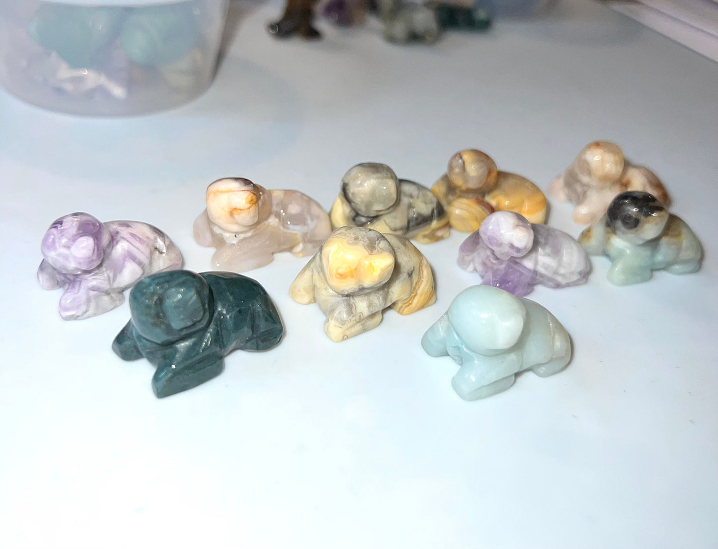 Sea Lion mini Natural Stone carvings