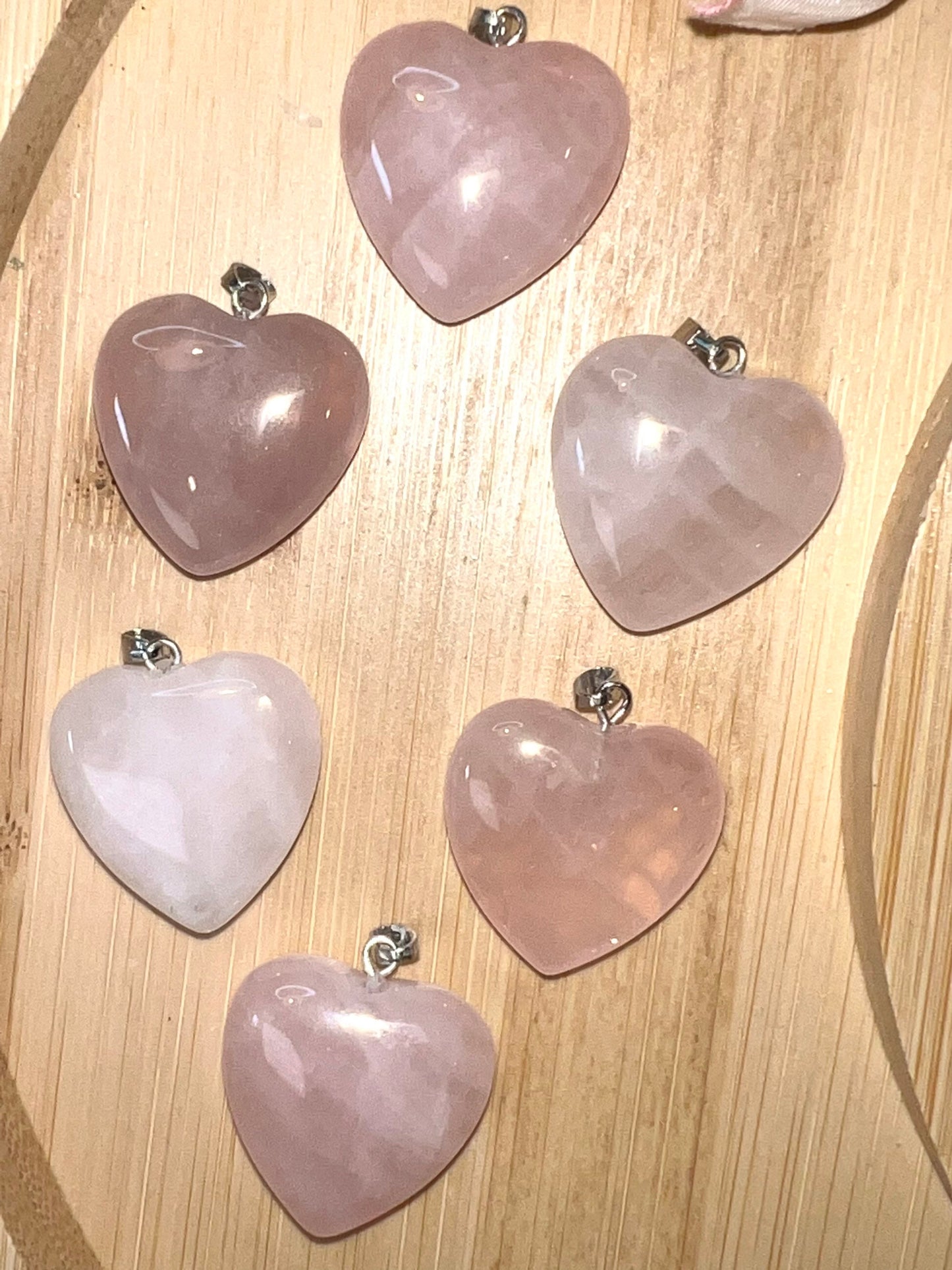 Rose Quartz Heart Pendant