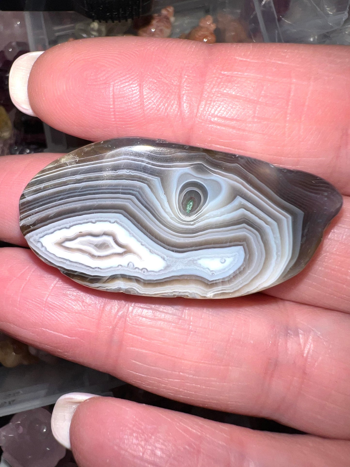 Persian Agate Slices- Drilled Natural Crystal