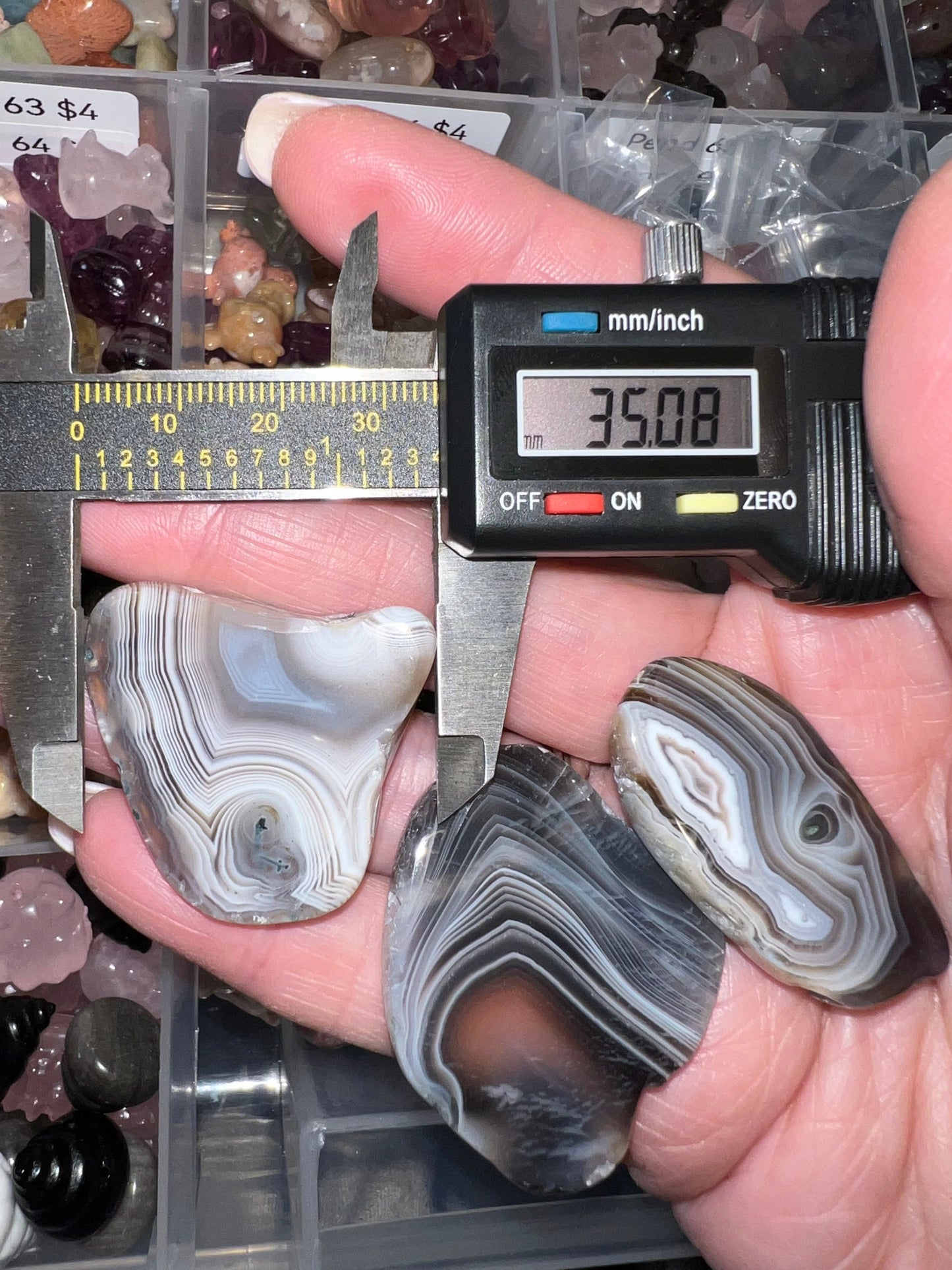 Persian Agate Slices- Drilled Natural Crystal