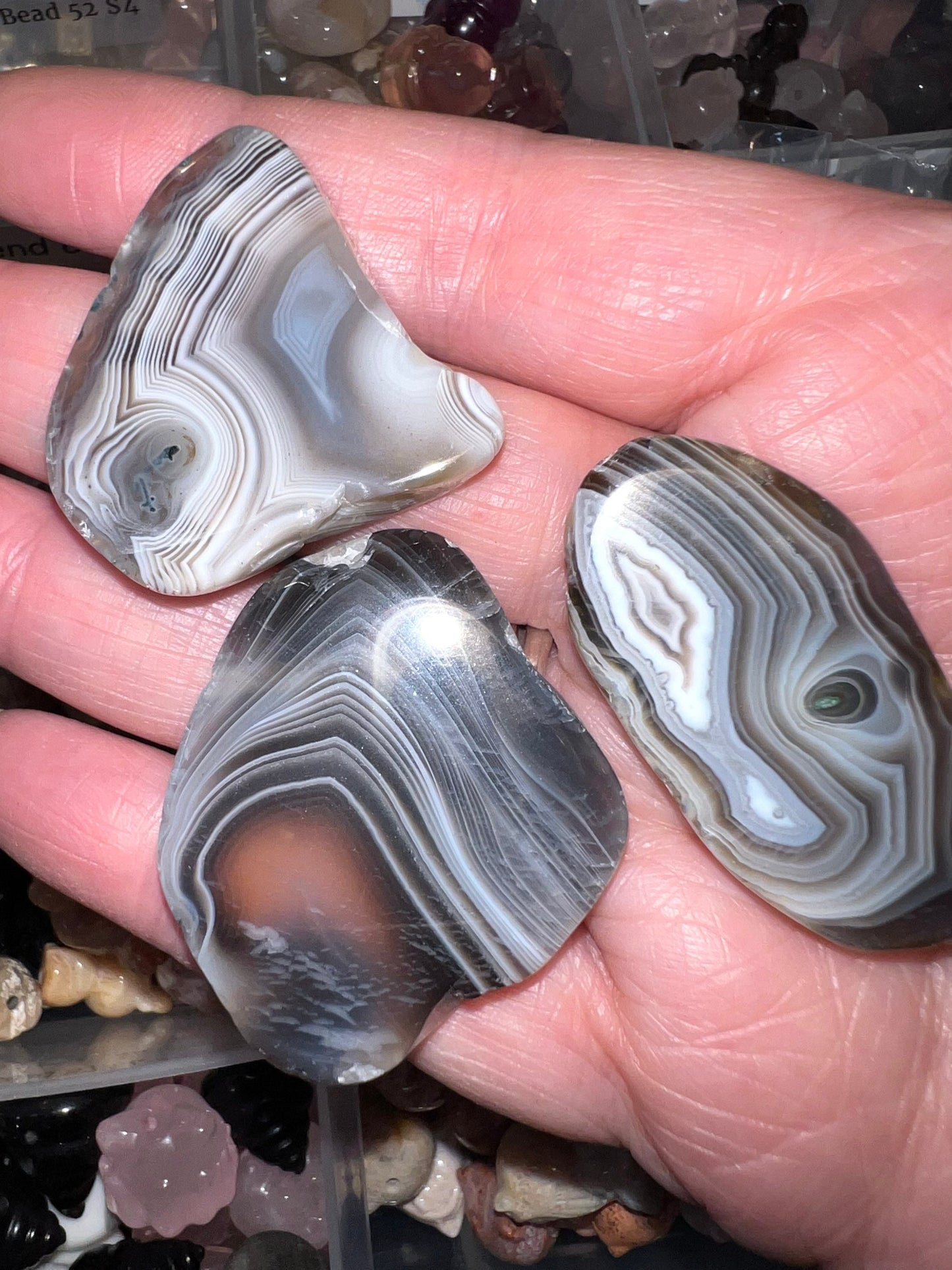 Persian Agate Slices- Drilled Natural Crystal