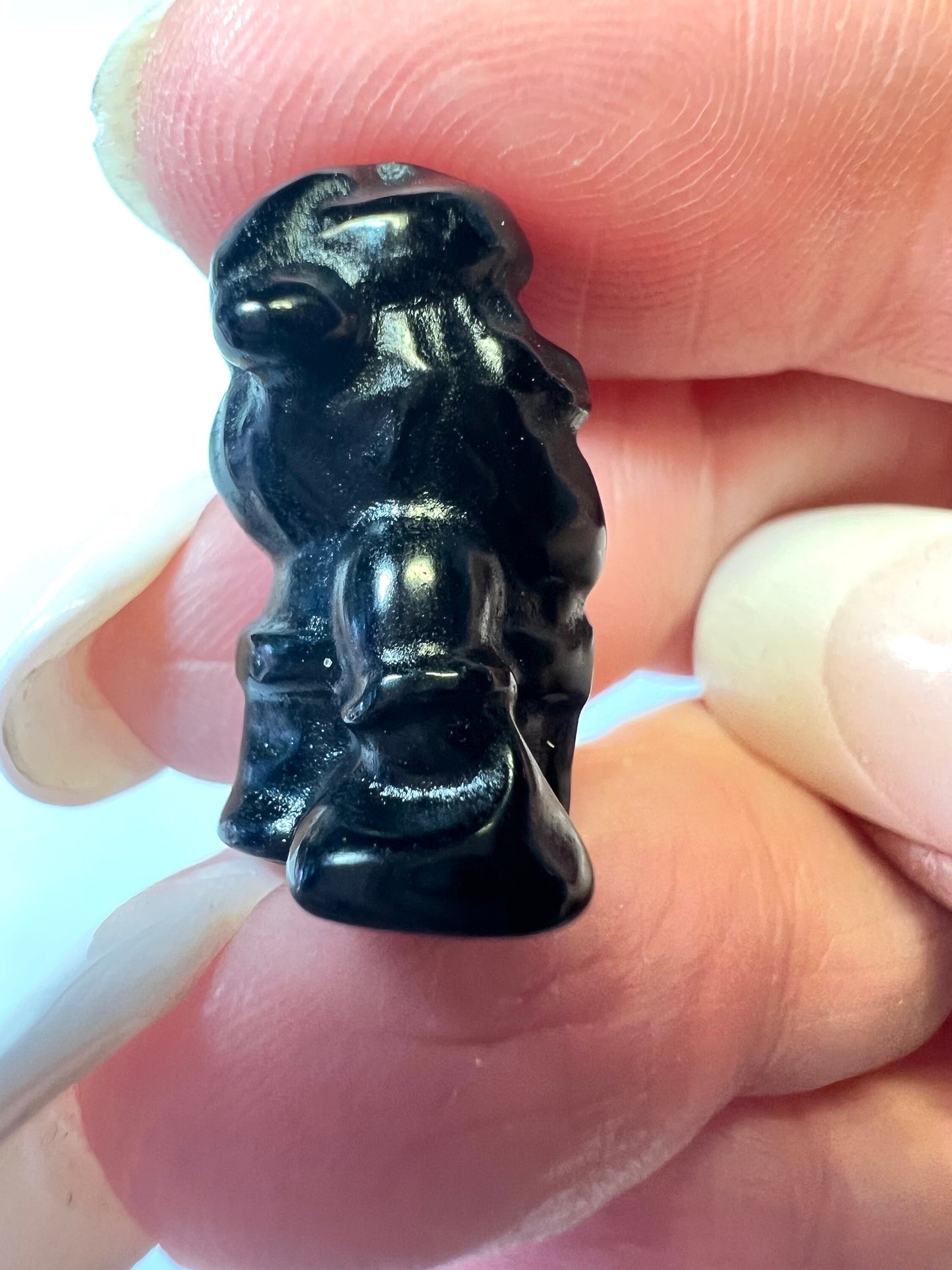 Santa Black Obsidian Natural Crystal