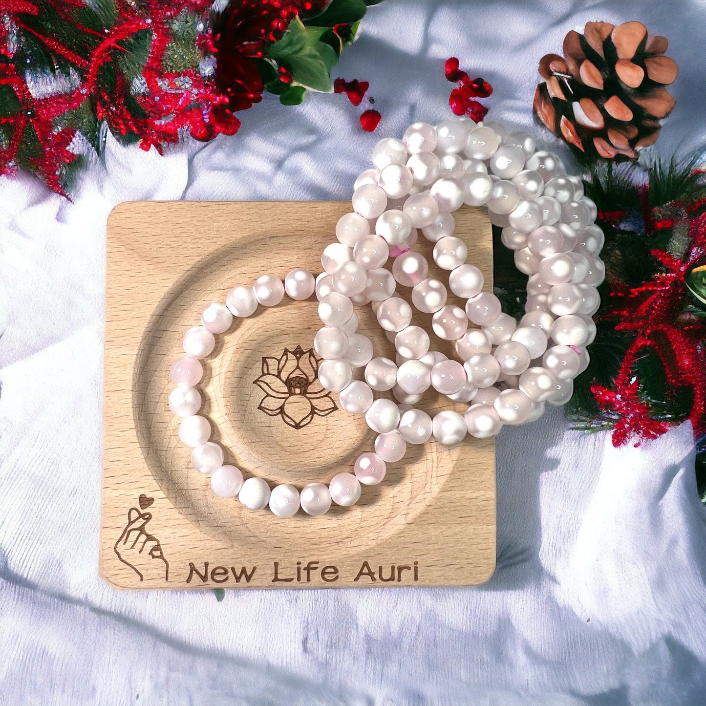 Milky White Orca Crystal Bracelet