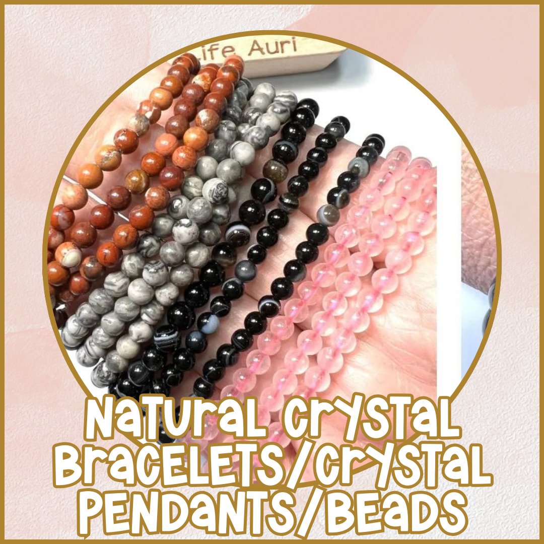 Natural Crystal Bracelets/Crystal Pendants/Beads