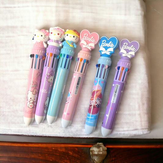 HK and Barbie Multi-Color ink Pen