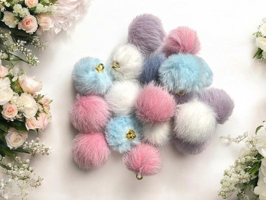 Pompom Pendants (Lot of 5)