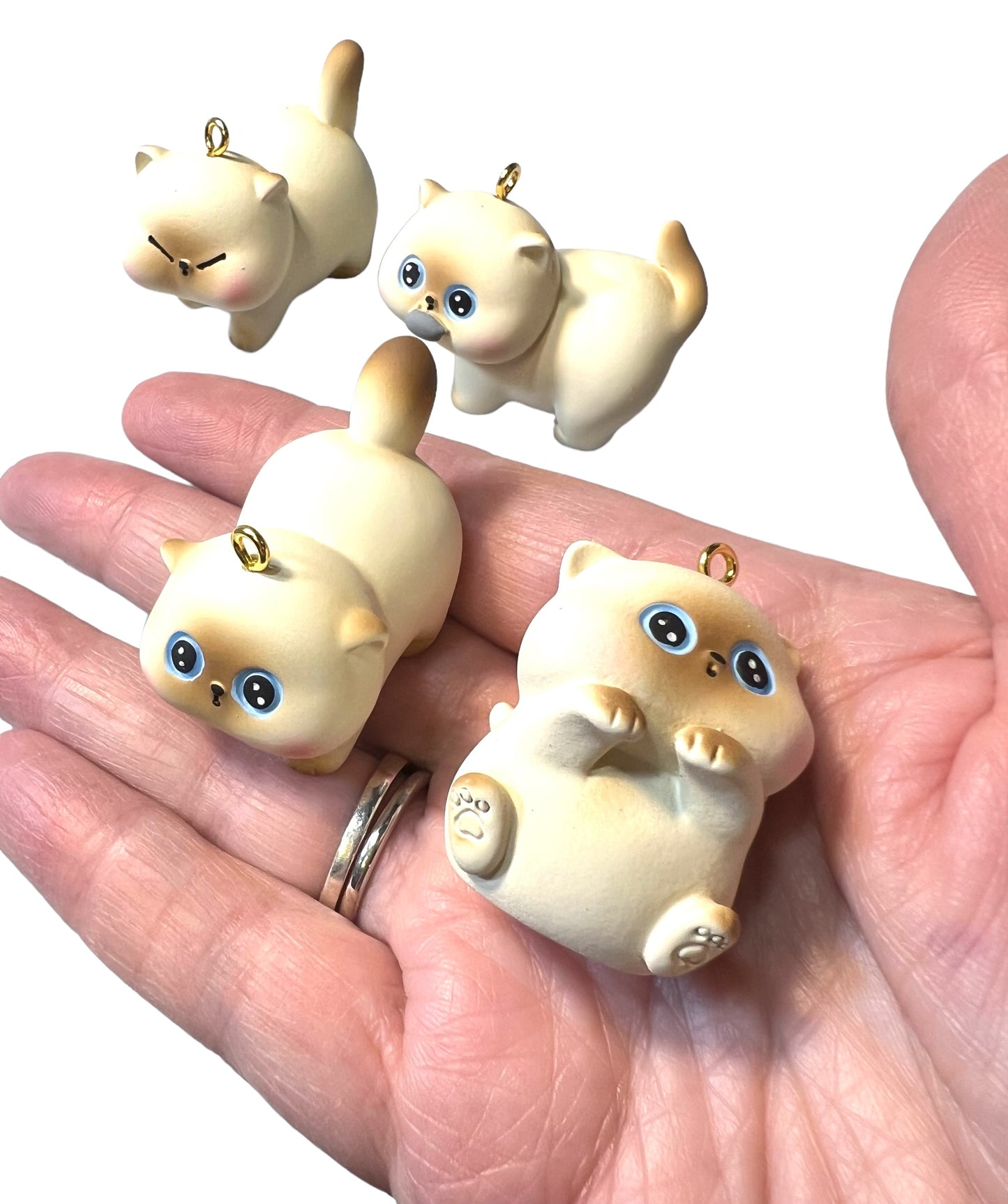 3D Resin Cats for DIY Keychains