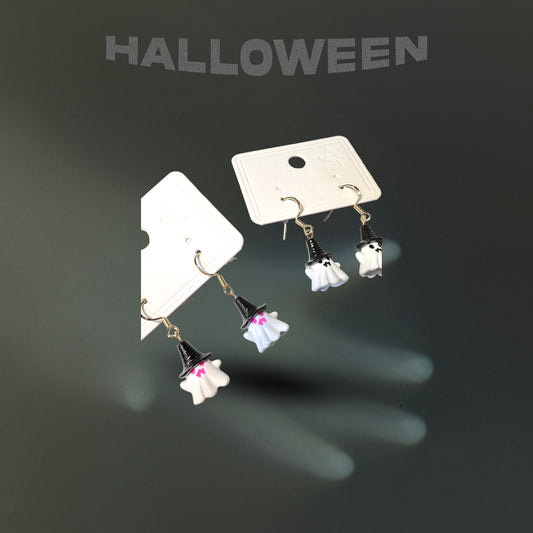 925 Metal Ghost  Earrings