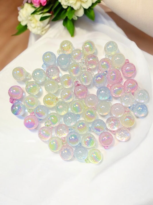 Pale Pastel Aura Pendants Size 16mm (Lot of 10)| DIY| Hobbies| Crafts| Craft Items| Beading| Hand-Made|Collectibles