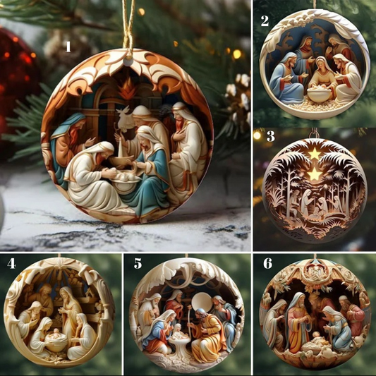 Manger 2D Ornament