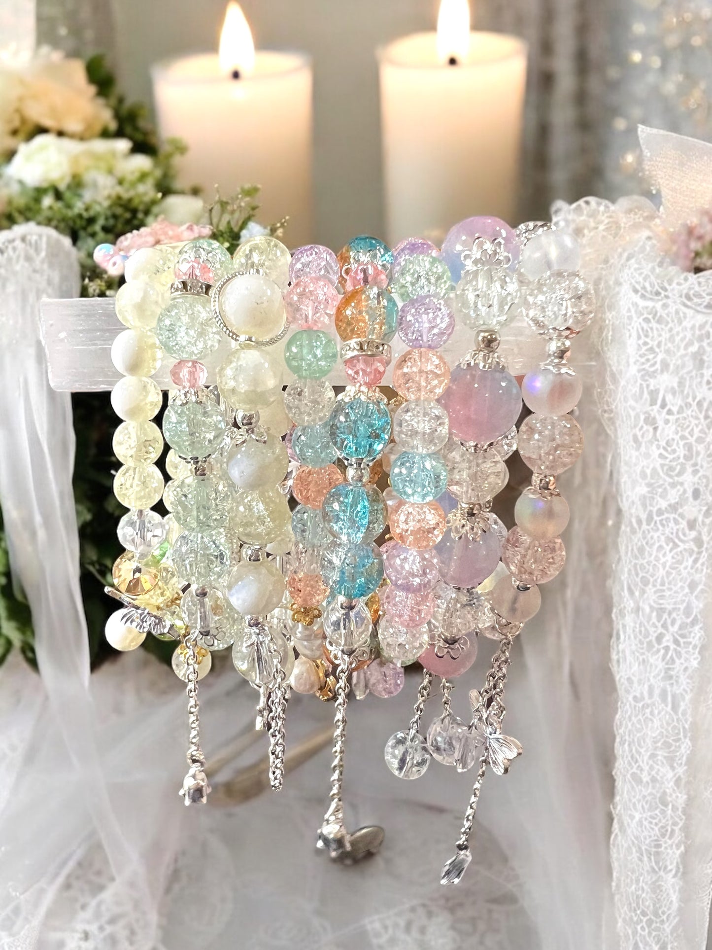 Natural Glass Crystal Bracelets Blind Bags