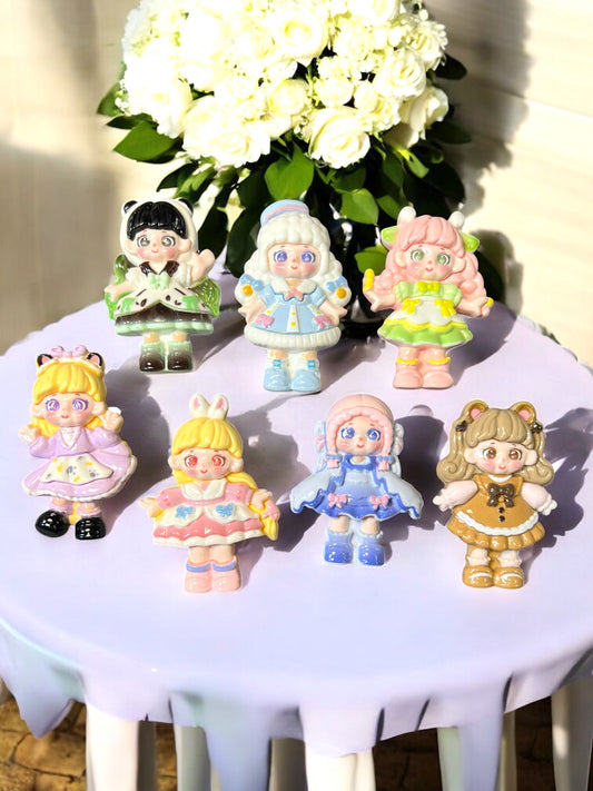 Resin Flat-back (Lot of 2) Large Doll charms For DIY Projects
