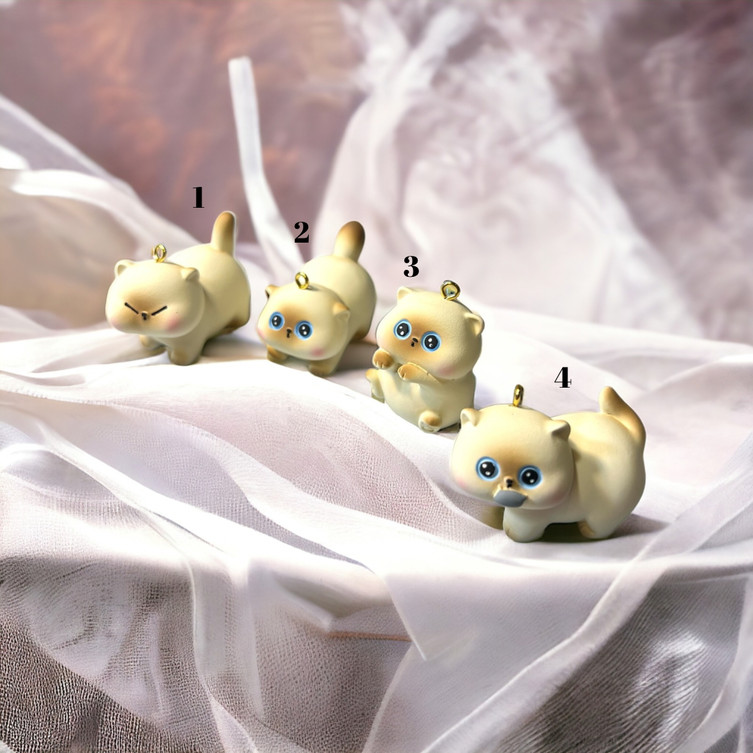 3D Resin Cats for DIY Keychains