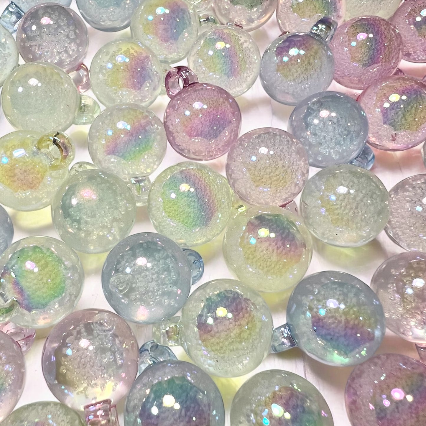 Pale Pastel Aura Pendants Size 16mm (Lot of 10)| DIY| Hobbies| Crafts| Craft Items| Beading| Hand-Made|Collectibles