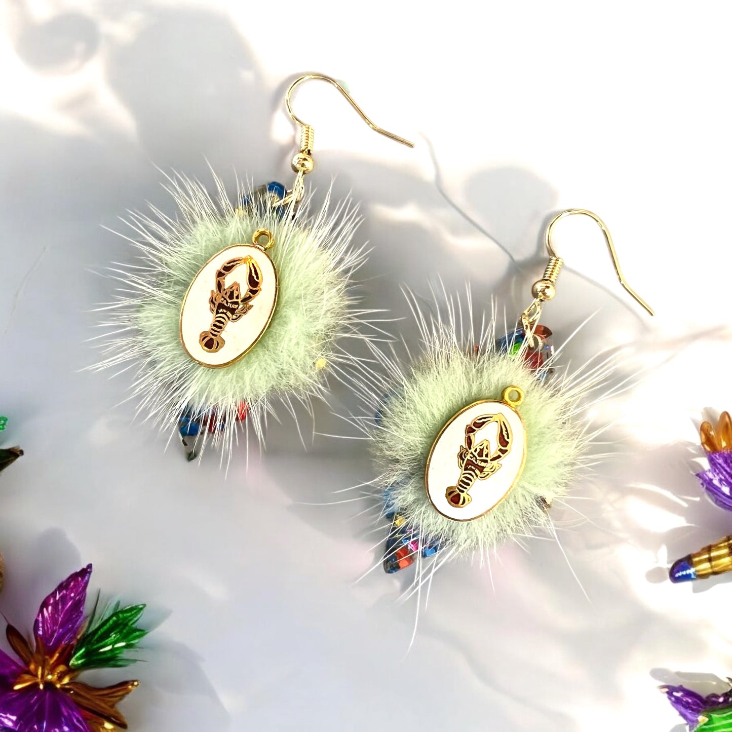 Vintage New Orleans Charm Mardi Gras 2025 Acrylic Earrings