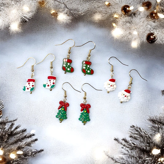 Metal Christmas  Earrings