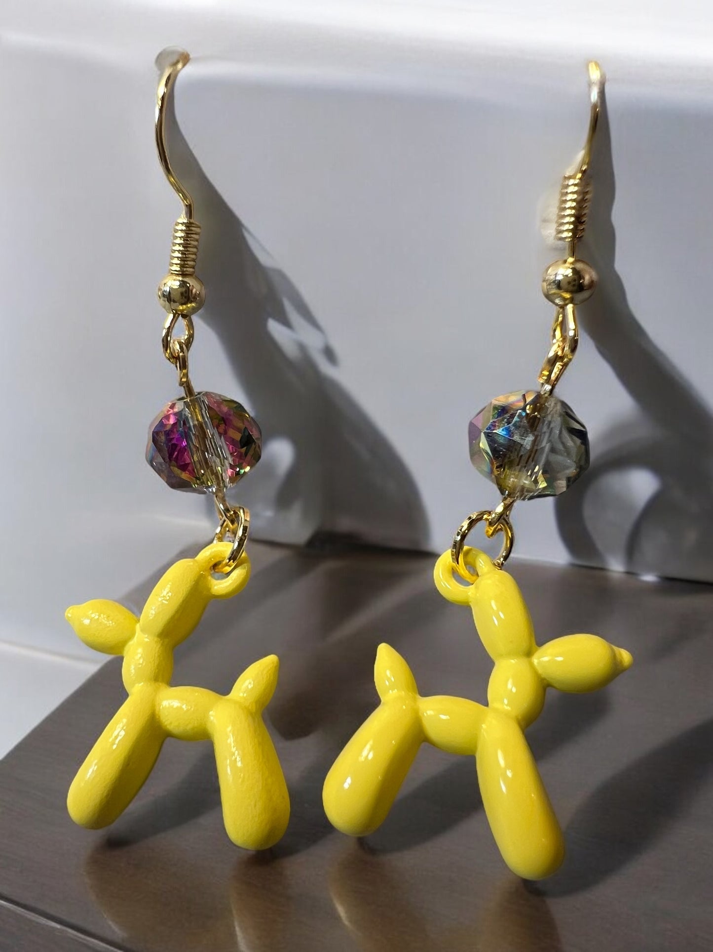 Balloon Dog Mini Metal Charm Earrings| Hobbies| Beading| Collectible| DIY| Jewelry Making| Beads