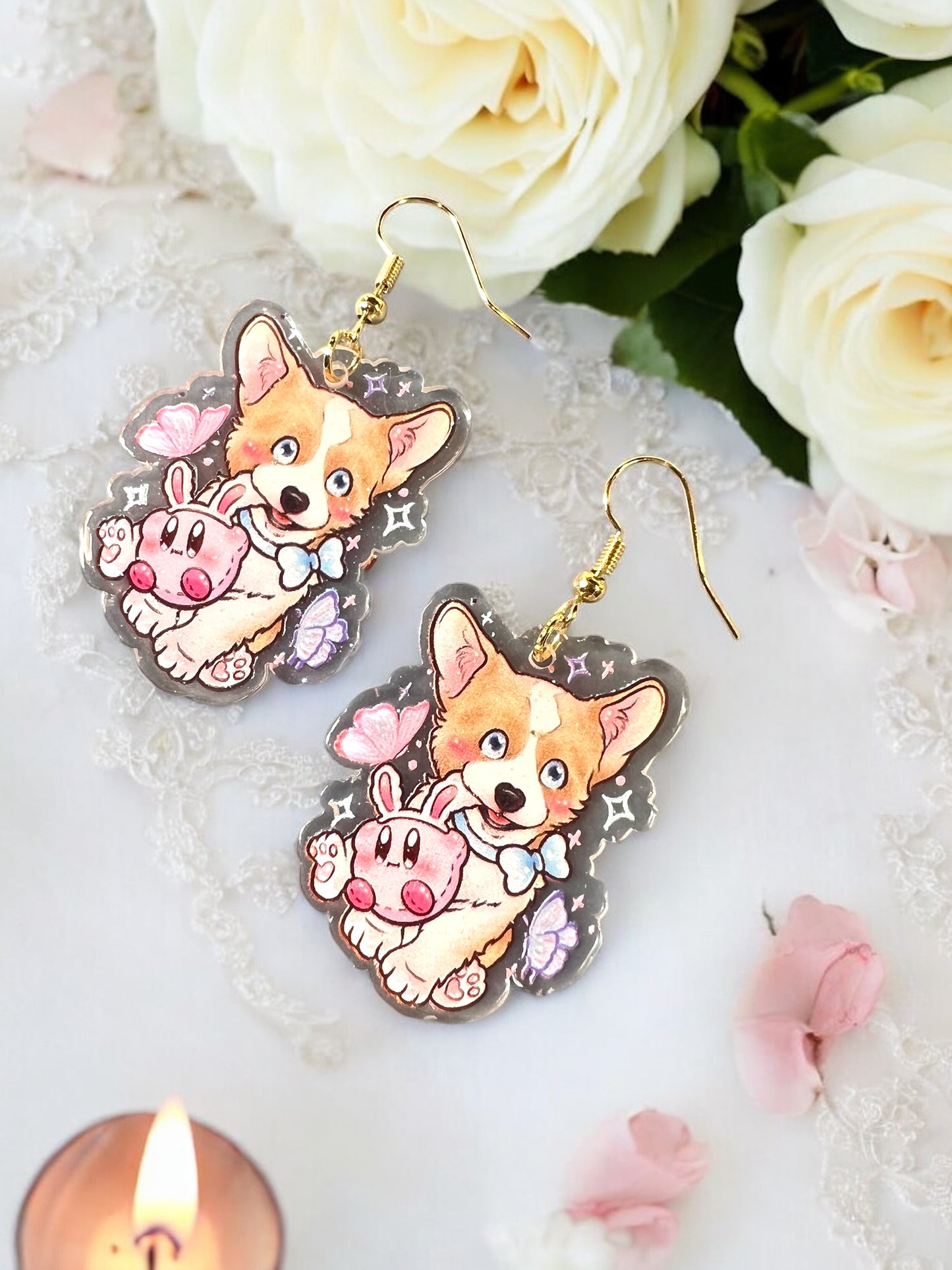 Corgi Acrylic Earrings