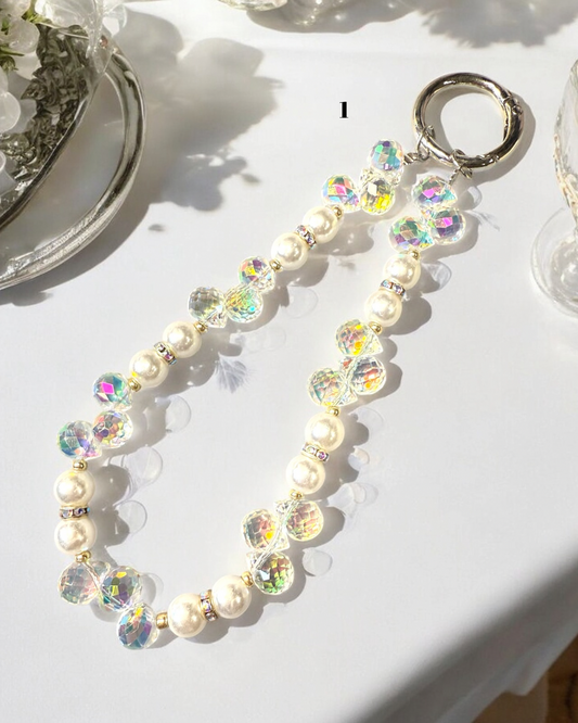 Handmade Wristlet Chain-High Quality Glass Teardrop Beads