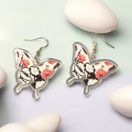 Spring Butterfly Acrylic Earrings