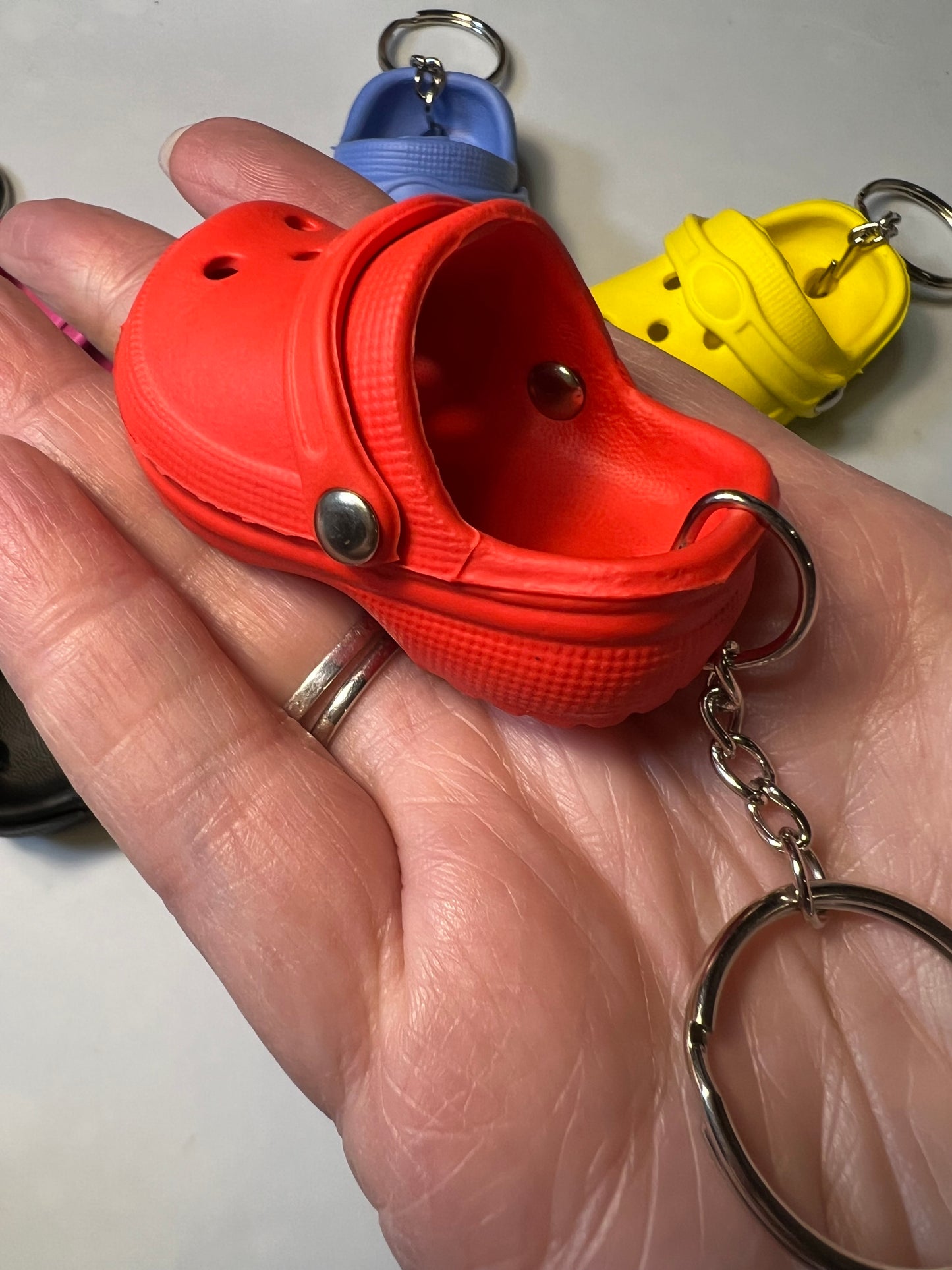 Mini shoe (Croc inspired) keychains