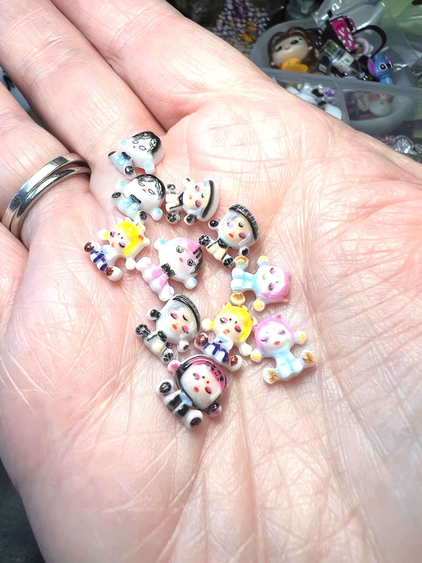 Skull Panda inspired Character Nail Charms by the scoop