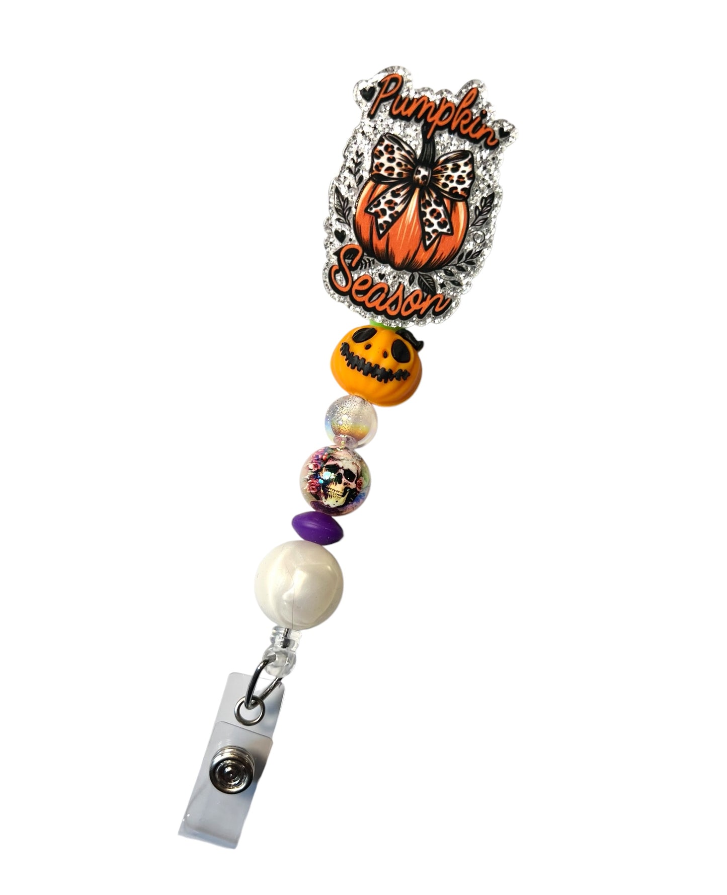 Halloween Badge Reels Beaded