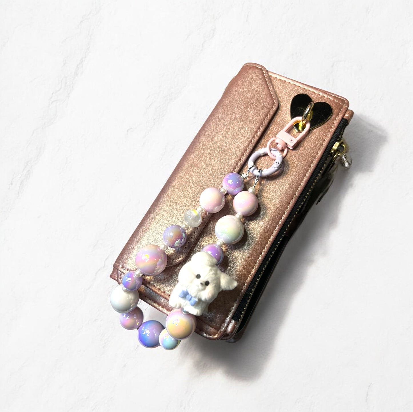 Handmade Acrylic Bead Phone Wristlet