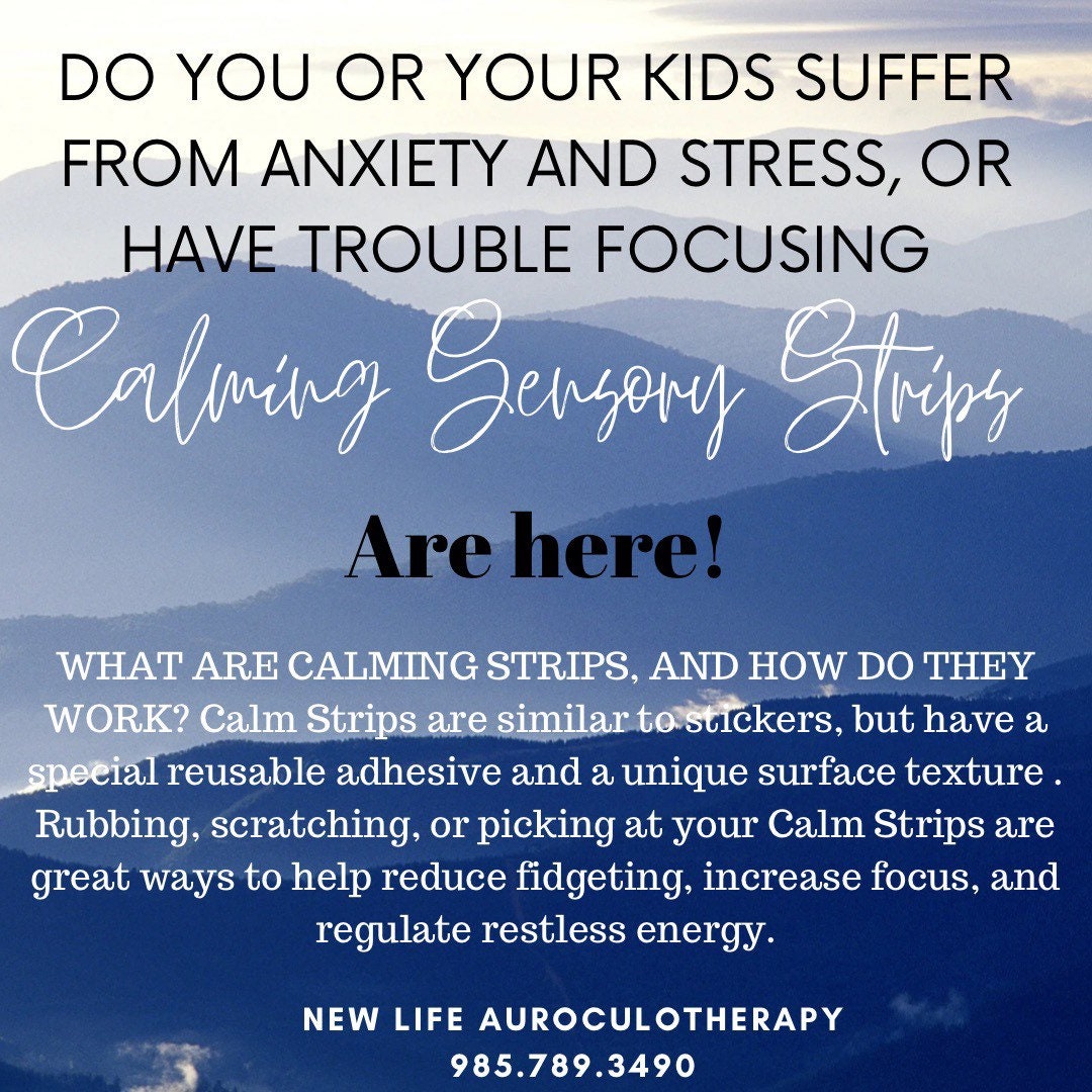 LARGE, Beautiful sensory calming strips