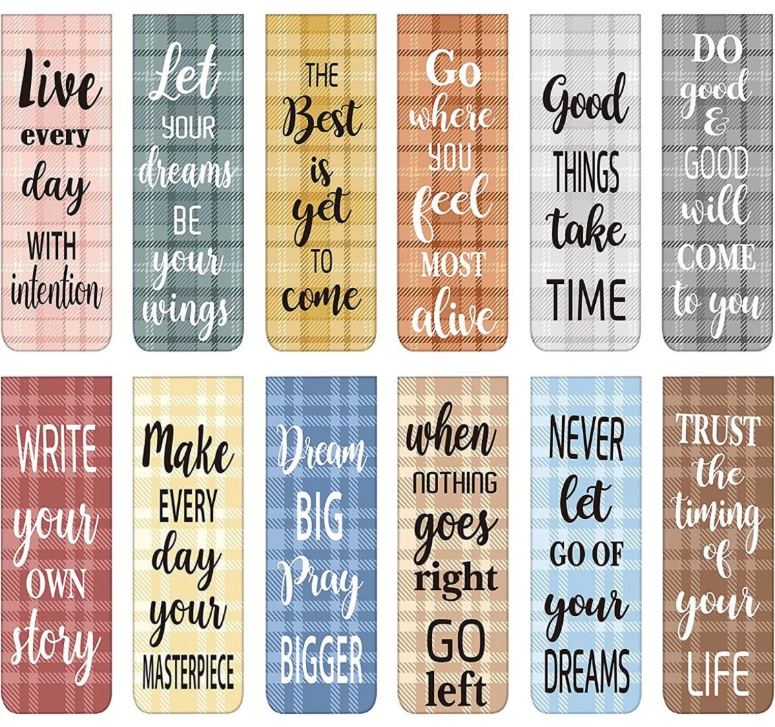 Motivational Magnetic Book Marks