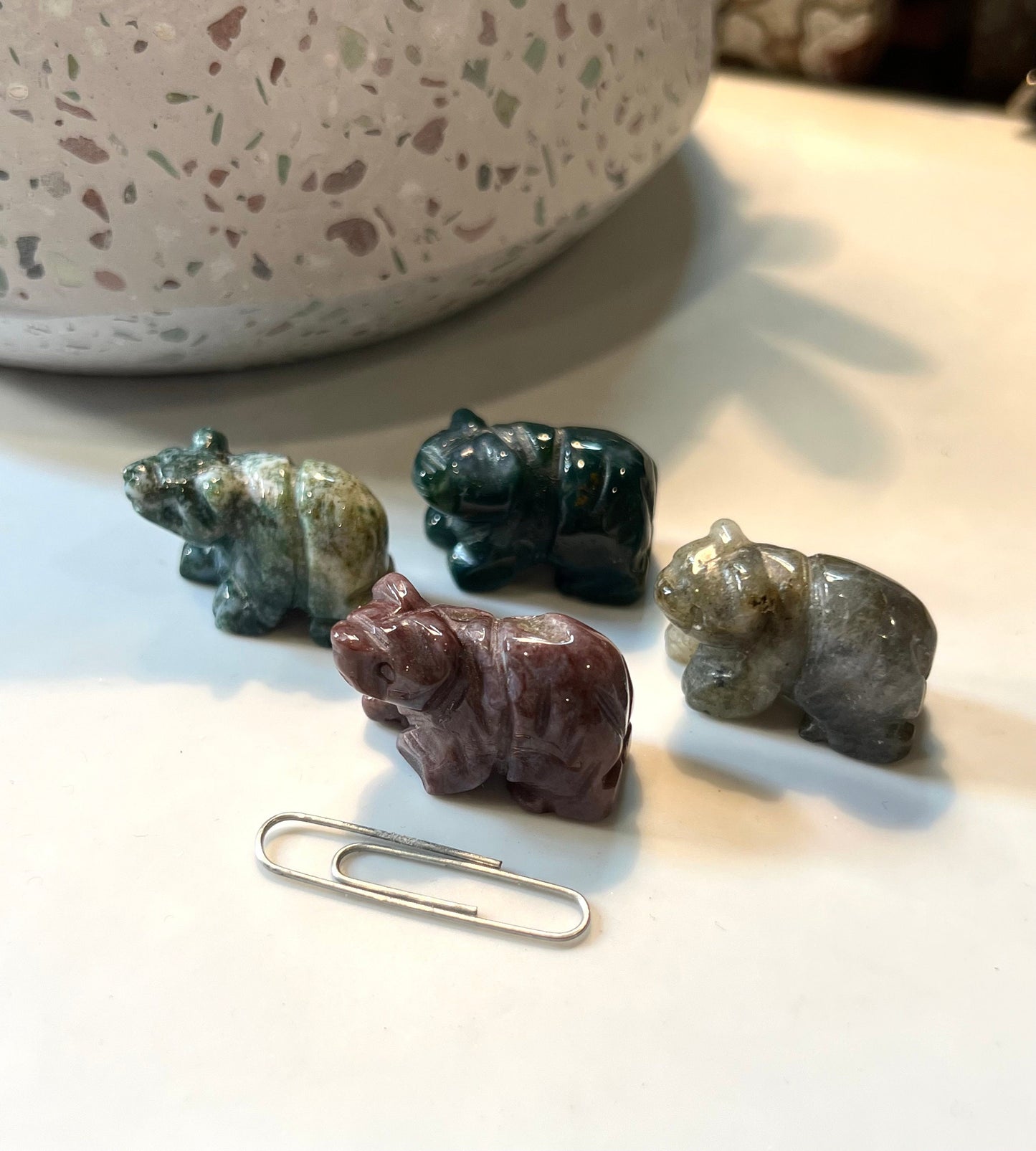 Bear Small Natural Stone carvings