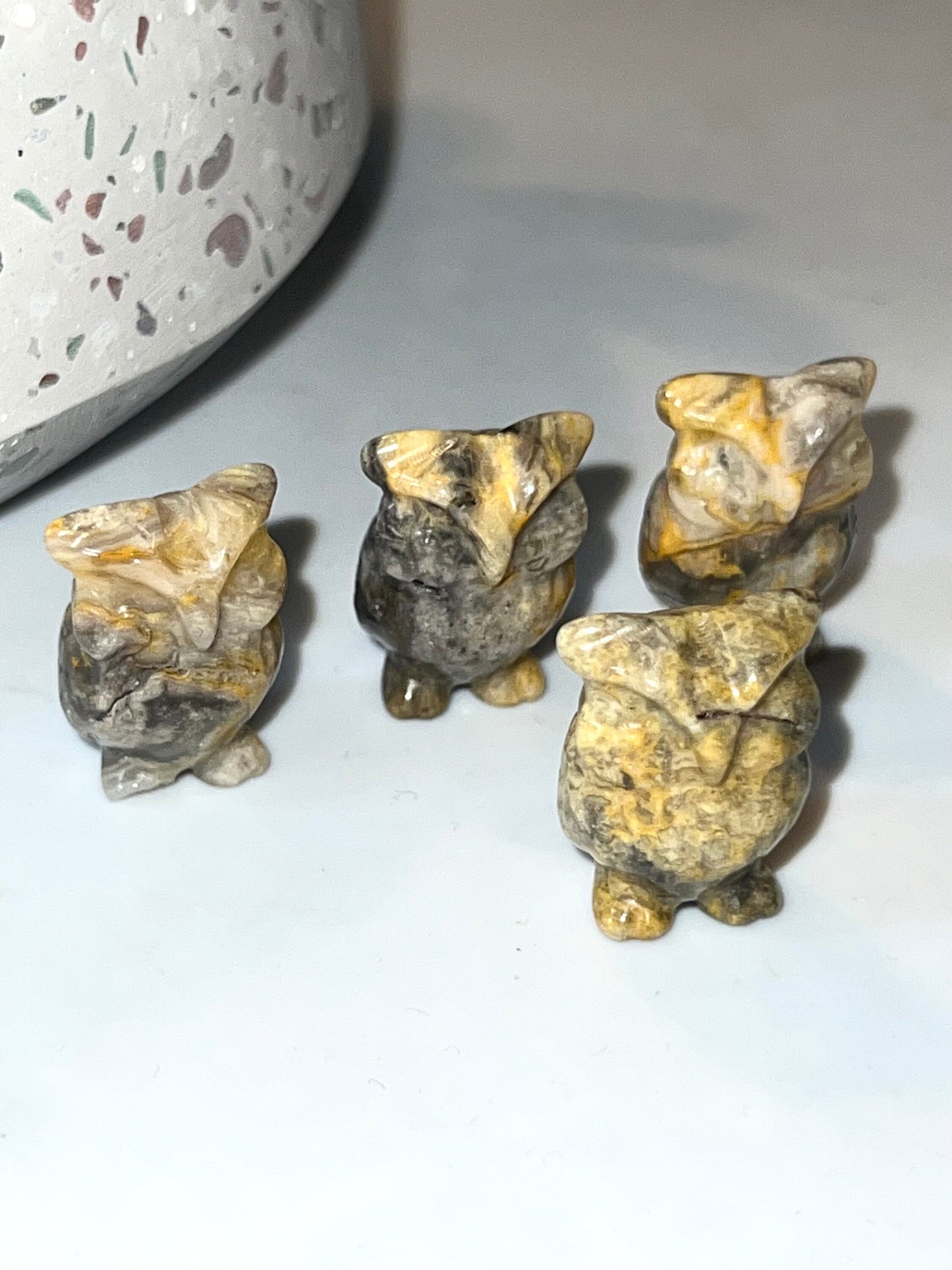 Owl Mini Natural Stone carvings