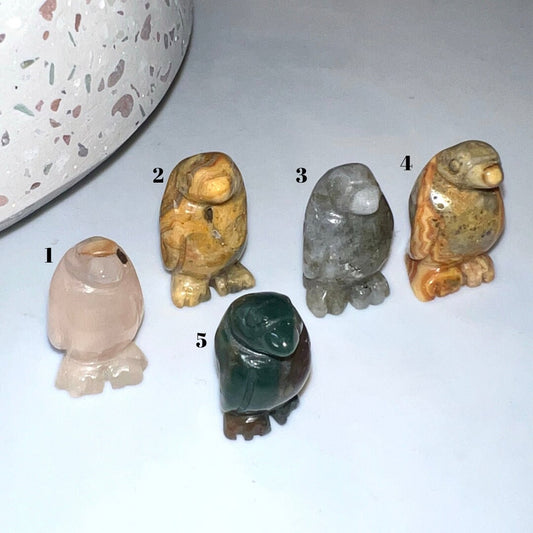 Penguin mini Natural Stone carvings