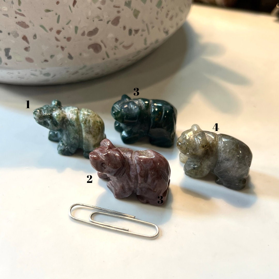 Bear Small Natural Stone carvings