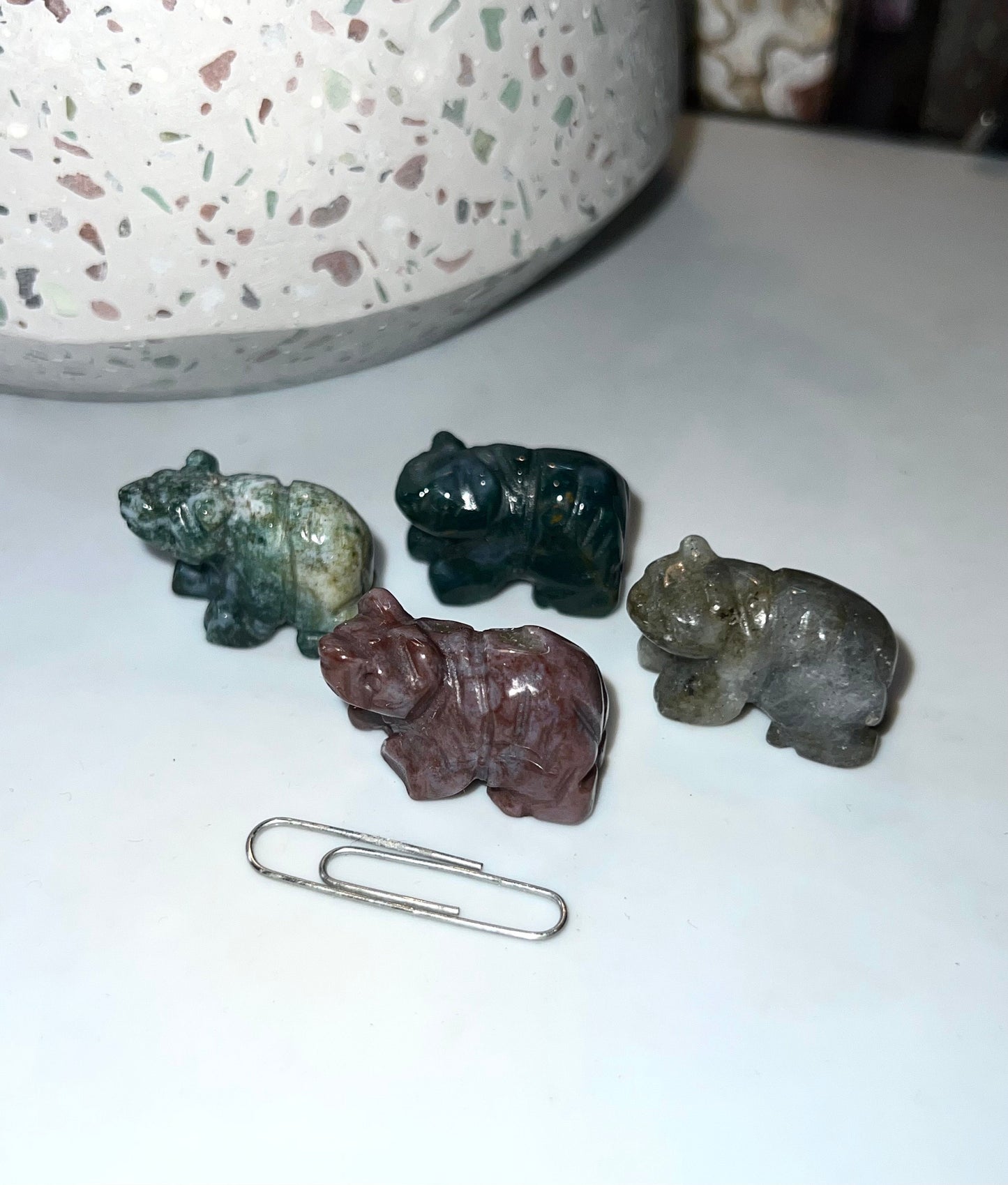 Bear Small Natural Stone carvings