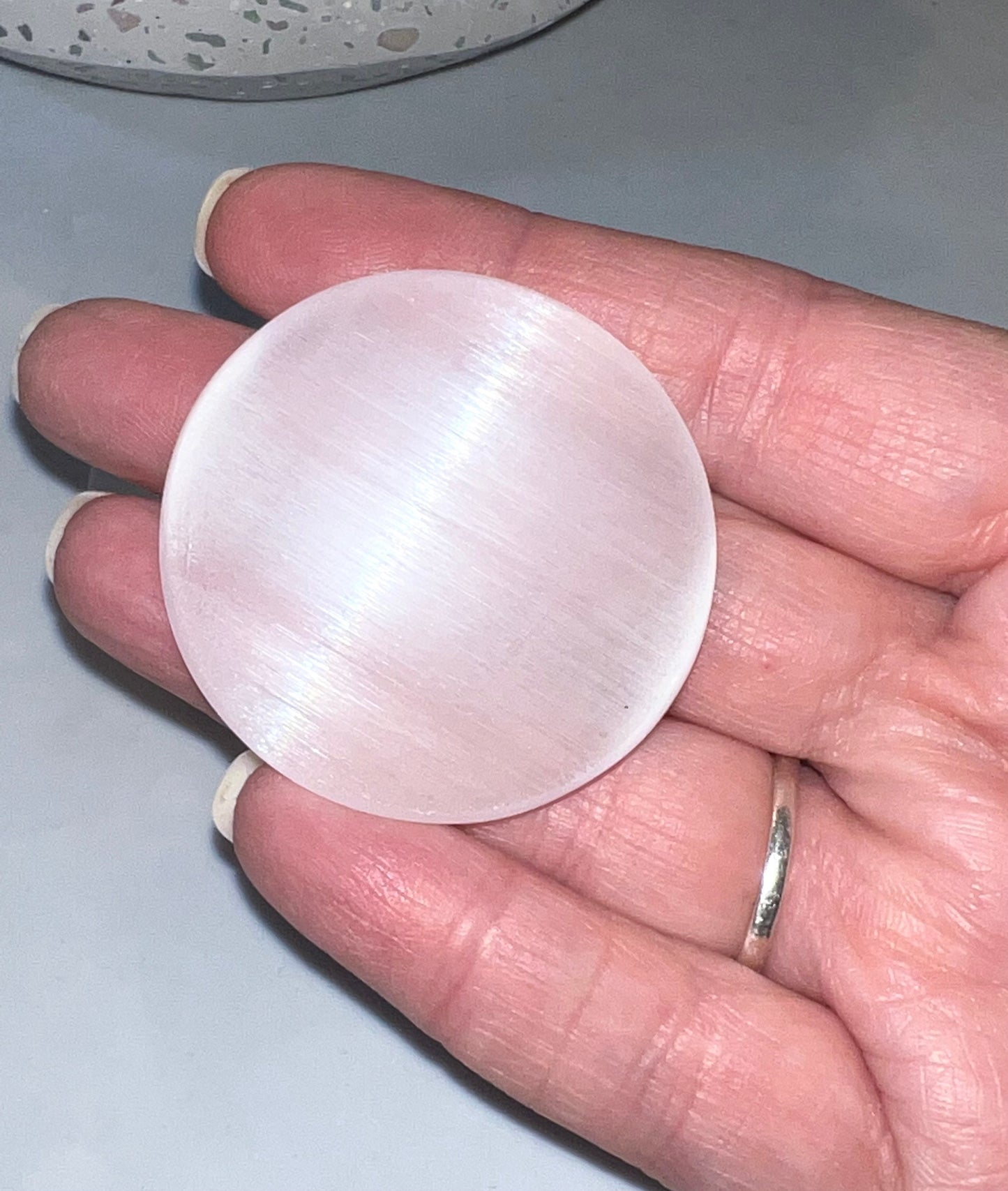 Selenite charging/display Plate Small Natural Stone carvings