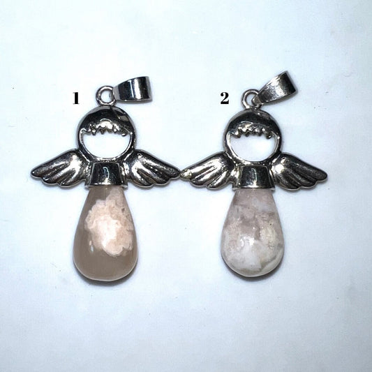 Angel Natural Stone Sensory Pendants