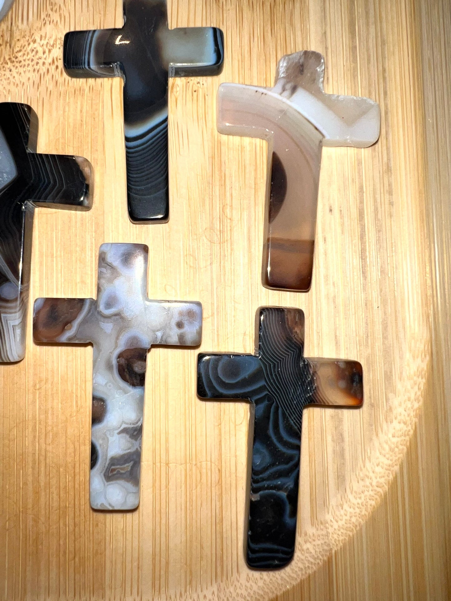 Black Agate Cross