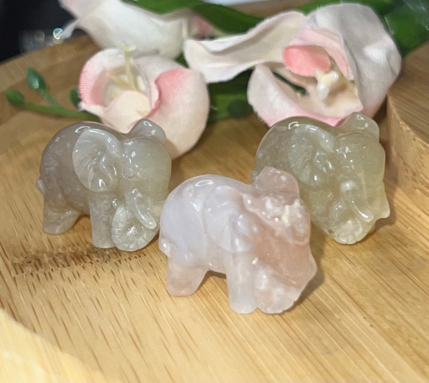 Elephant Small Natural Stone Sensory carvings