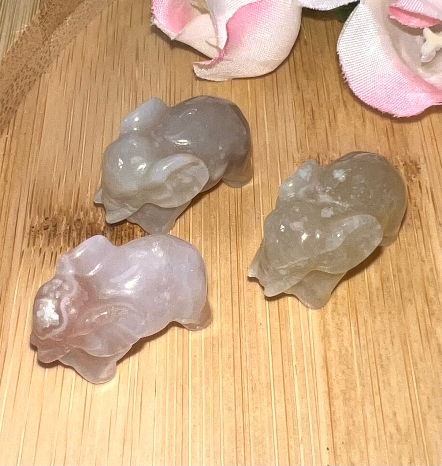 Elephant Small Natural Stone Sensory carvings