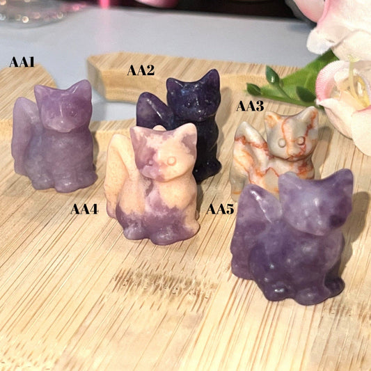 Angel Cat and Dogs Minis Natural Stone carvings