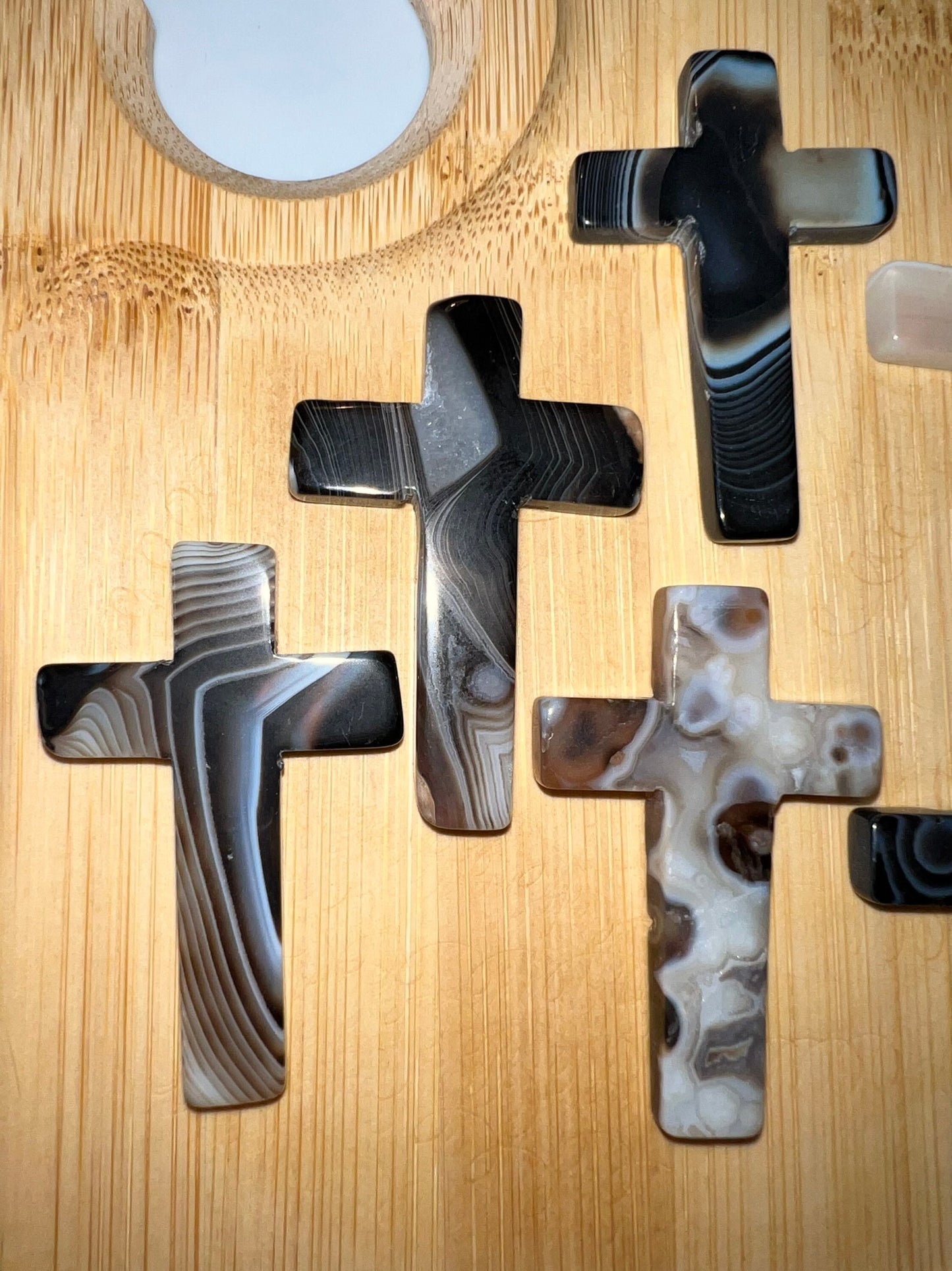 Black Agate Cross