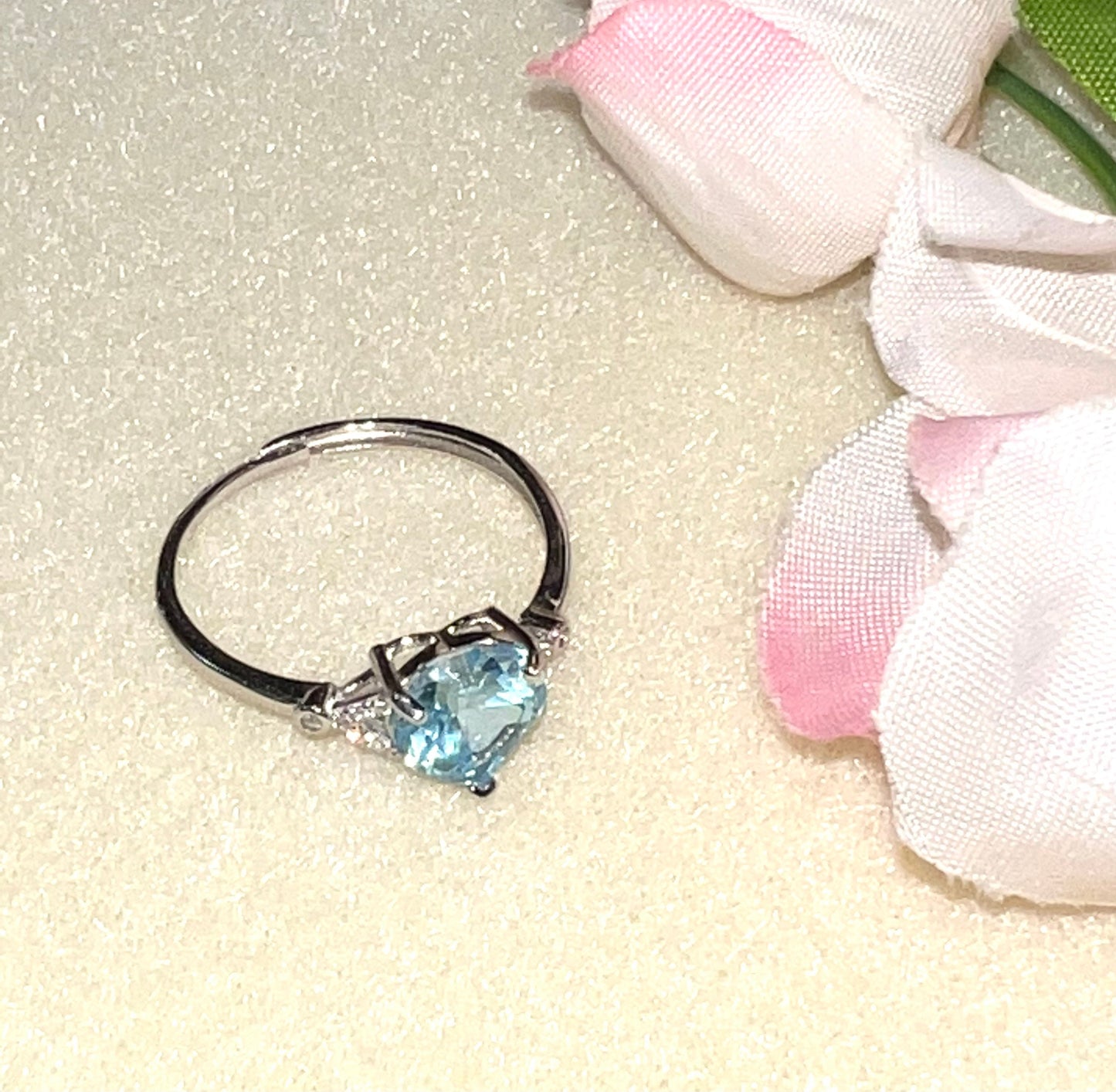 Blue Topaz 925 Sterling Silver Sensory ring