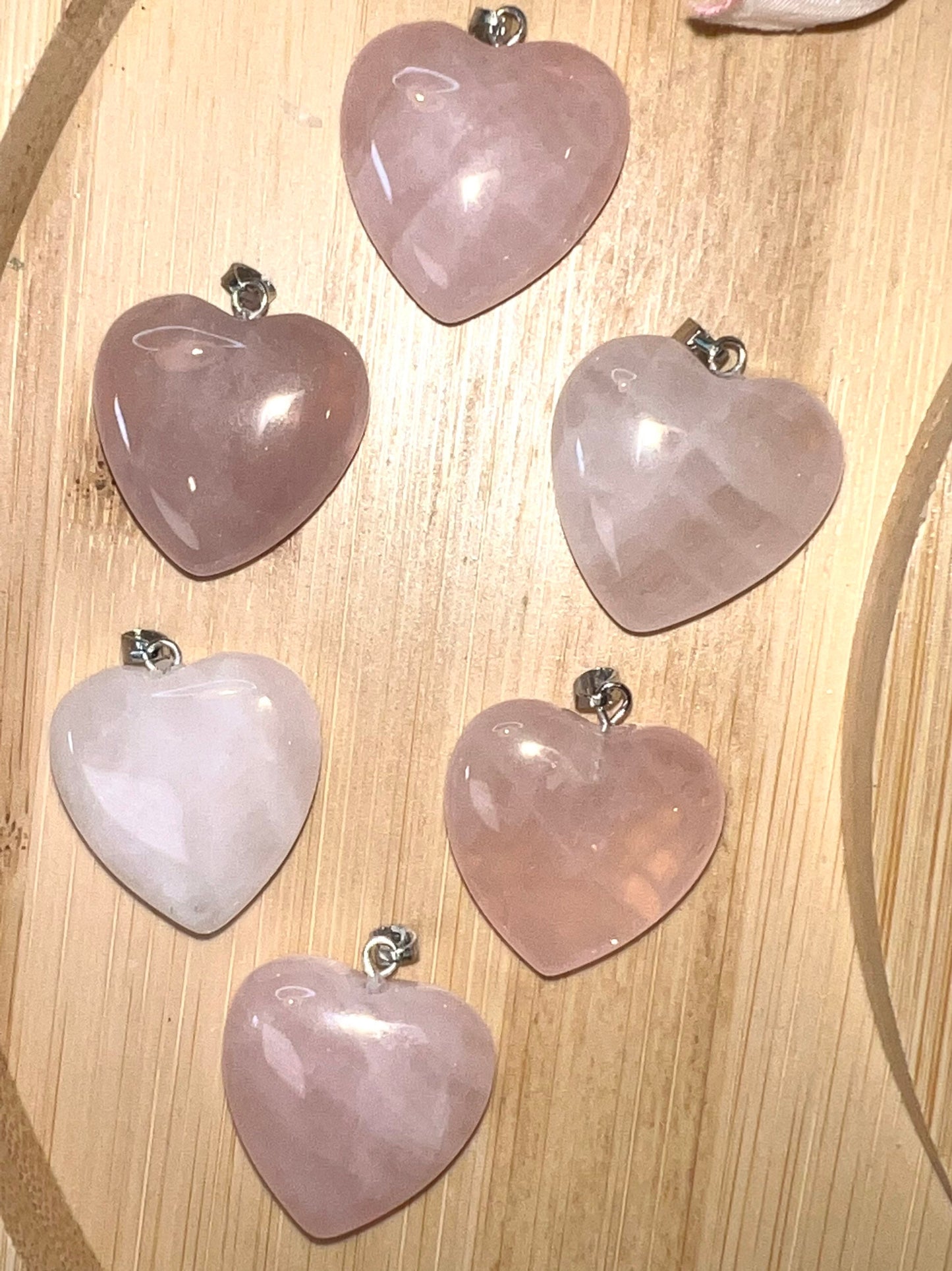 Rose Quartz Heart Pendant