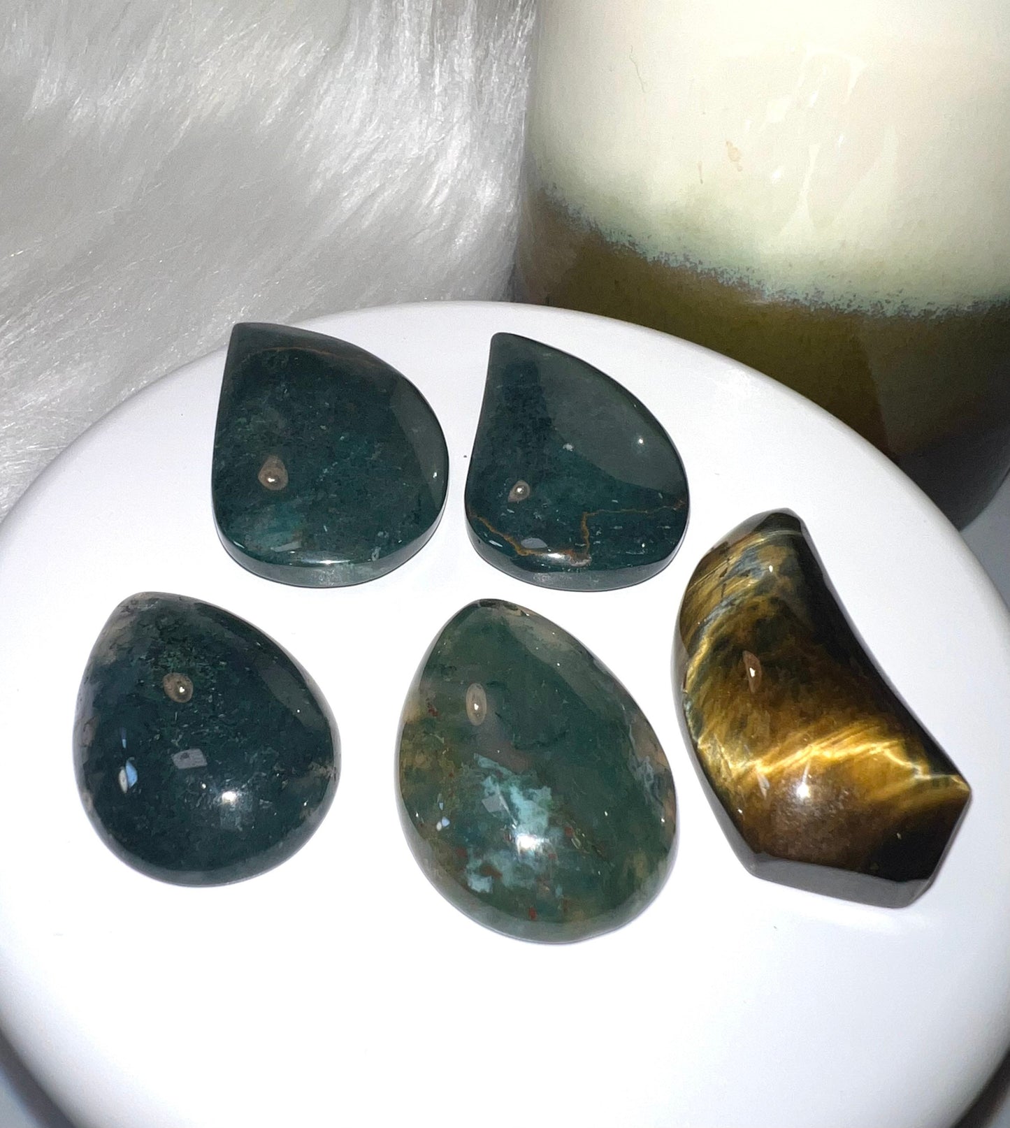 Teardrop Cabochons Carvings