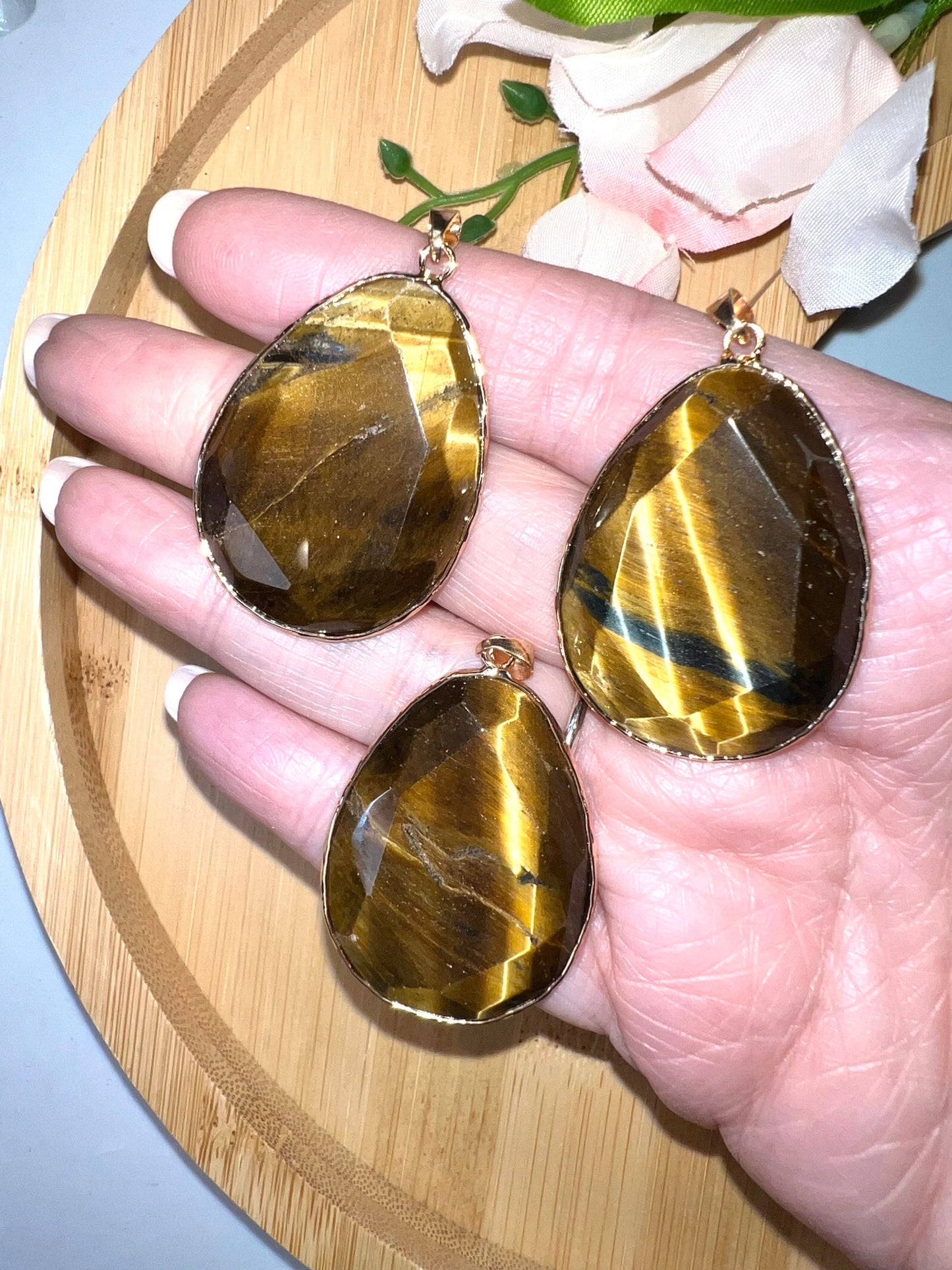 Tigers Eye Teardrop Pendant